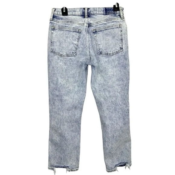 Abercrombie & Fitch Jeans 27/4 Short Acid Wash Distressed Mid Rise Boyfriend Y2K - Picture 2 of 4